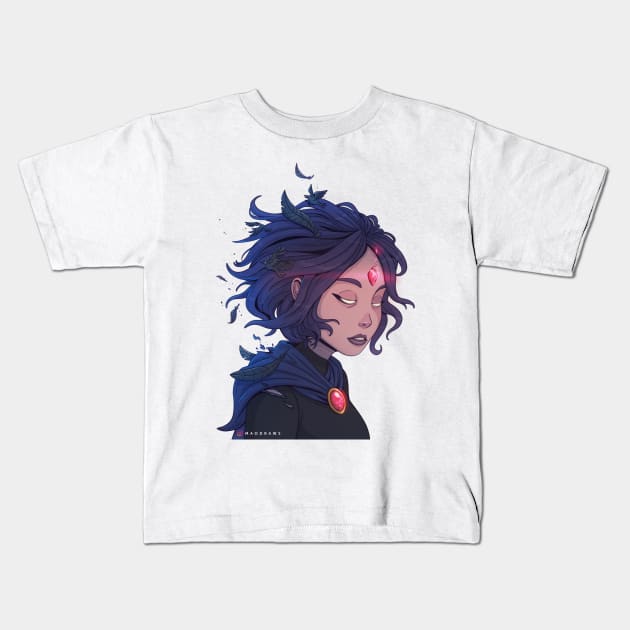 Raven Fan Art Kids T-Shirt by Maodraws